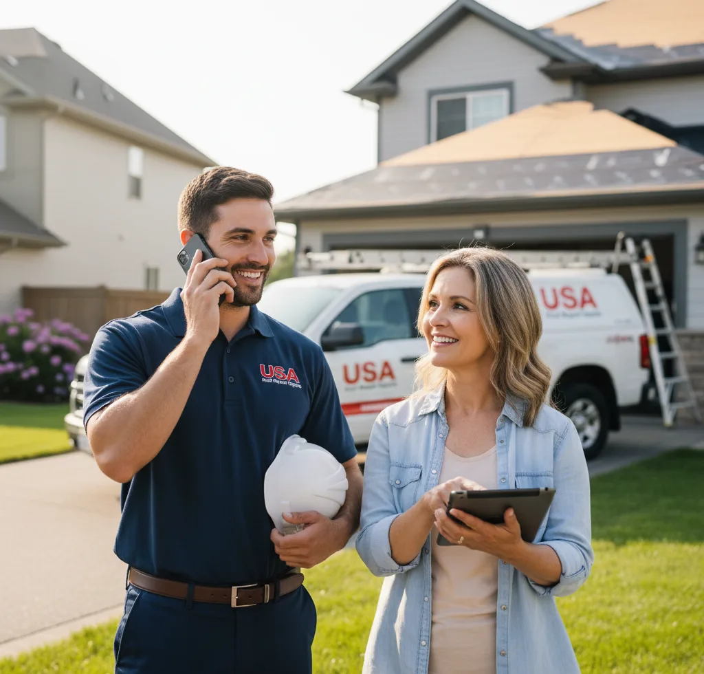USA Roof Repair Experts customer support in Fowler